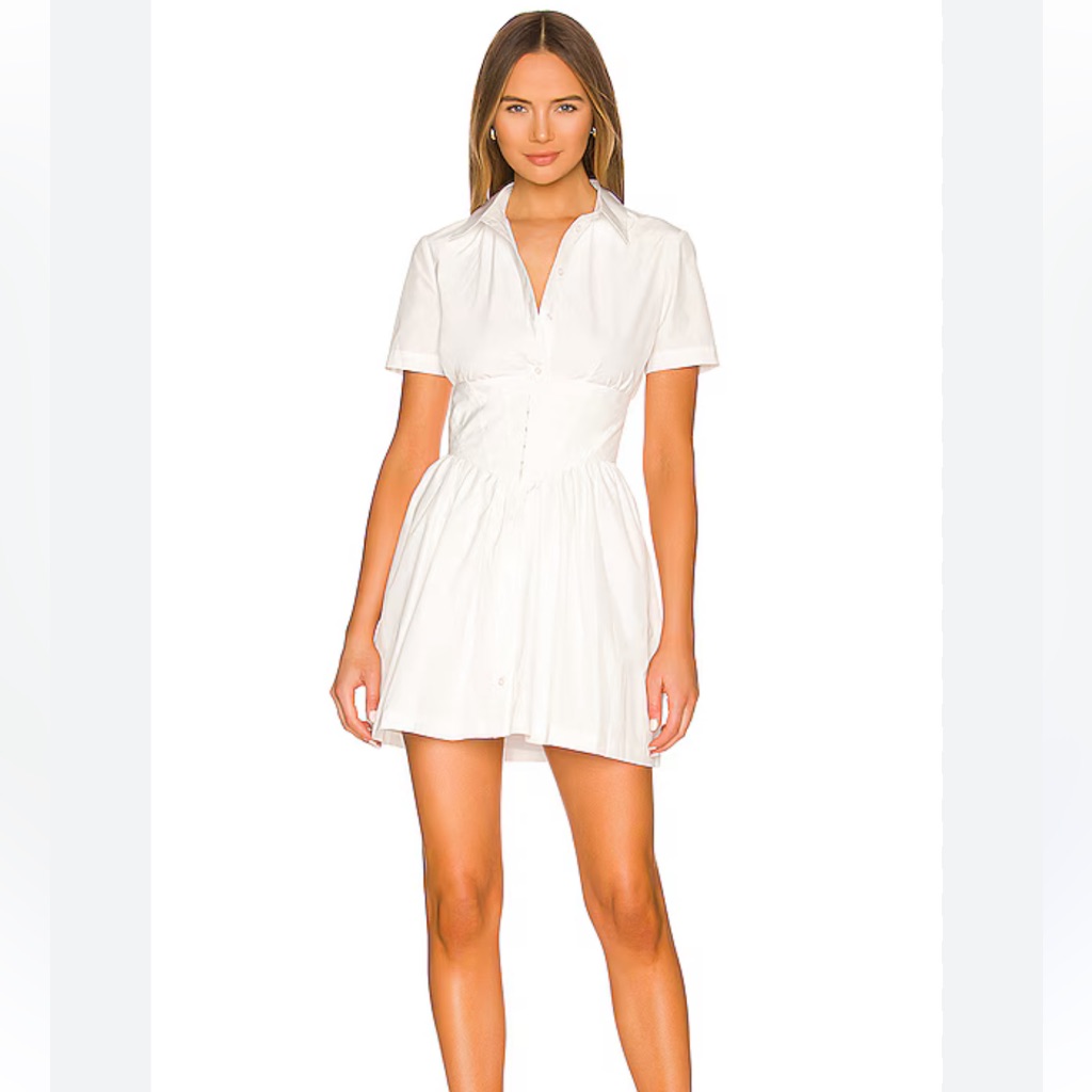 Amanda Uprichard White Mini Sundress